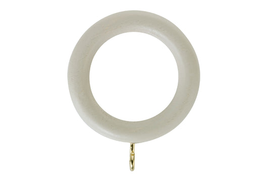 Hallis Honister 28mm Wooden Curtain Rings (Pack of 4) - Stone