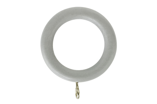 Hallis Honister 28mm Wooden Curtain Rings (Pack of 4) - Truffle