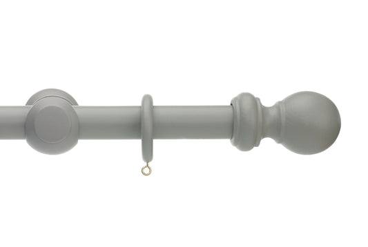 Hallis Honister 28mm Wooden Curtain Pole - Truffle