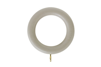 Hallis Honister 35mm Wooden Curtain Rings (Pack of 4) - Cafe Latte