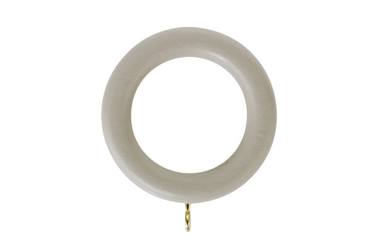 Hallis Honister 35mm Wooden Curtain Rings (Pack of 4) - Cafe Latte