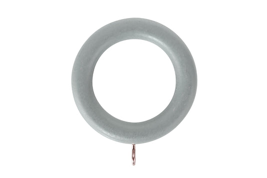 Hallis Honister 35mm Wooden Curtain Rings (Pack of 4) - Pale Slate
