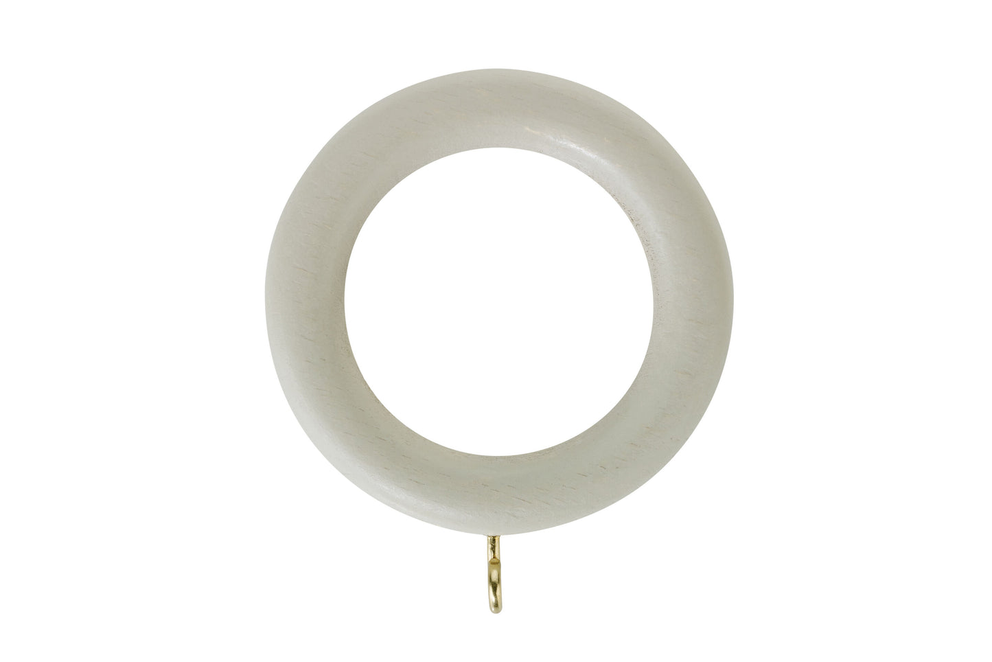 Hallis Honister 35mm Wooden Curtain Rings (Pack of 4) - Stone
