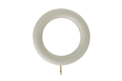 Hallis Honister 35mm Wooden Curtain Rings (Pack of 4) - Stone
