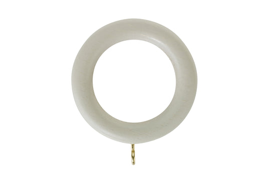 Hallis Honister 35mm Wooden Curtain Rings (Pack of 4) - Stone