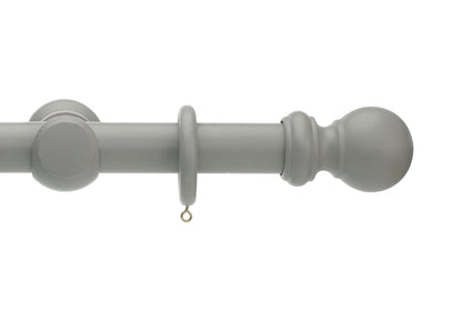 Hallis Honister 35mm Wooden Curtain Pole - Truffle