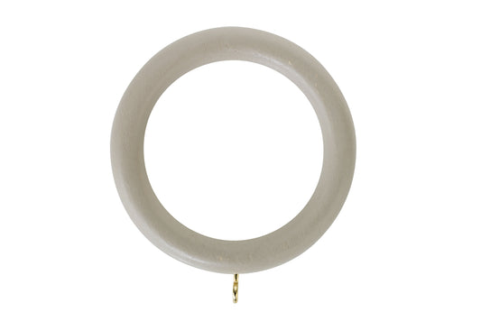 Hallis Honister 50mm Wooden Curtain Rings (Pack of 4) - Cafe Latte