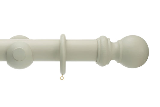 Hallis Honister 50mm Wooden Curtain Pole - French Grey
