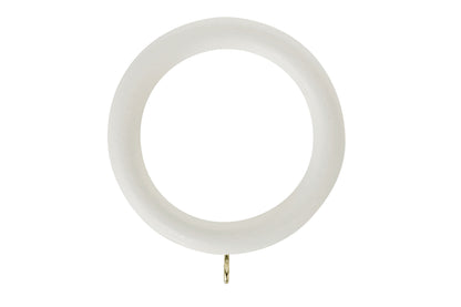 Hallis Honister 50mm Wooden Curtain Rings (Pack of 4) - Linen White