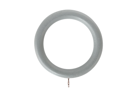 Hallis Honister 50mm Wooden Curtain Rings (Pack of 4) - Pale Slate