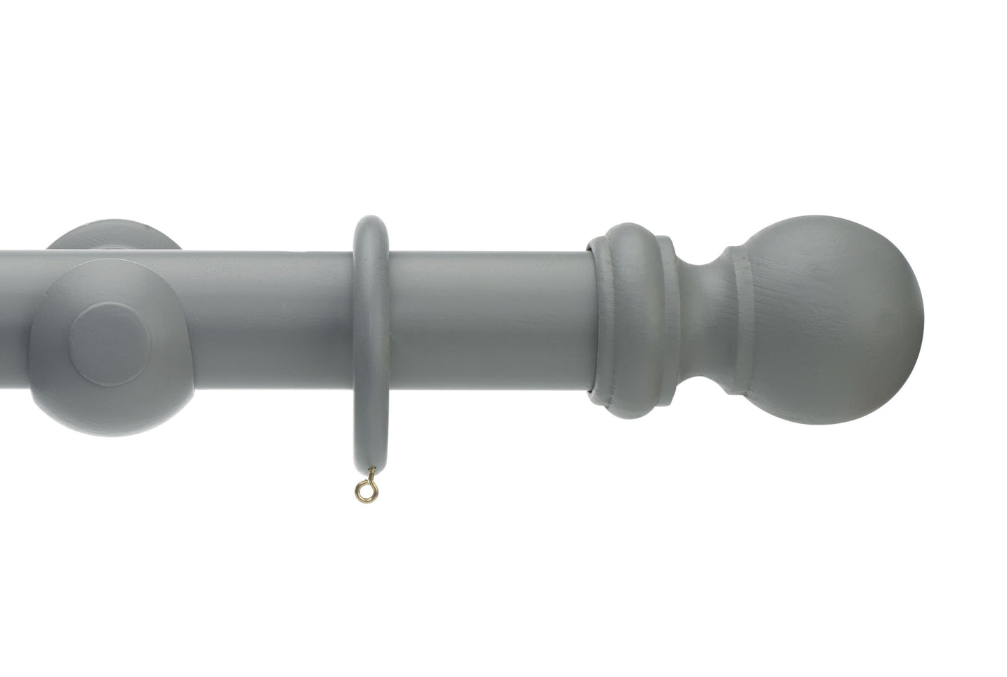 Hallis Honister 50mm Wooden Curtain Pole - Pale Slate