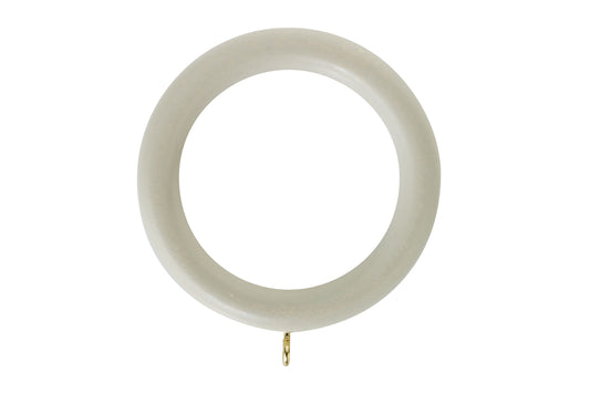 Hallis Honister 50mm Wooden Curtain Rings (Pack of 4) - Stone