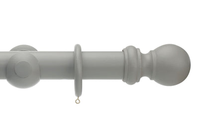 Hallis Honister 50mm Wooden Curtain Pole - Truffle