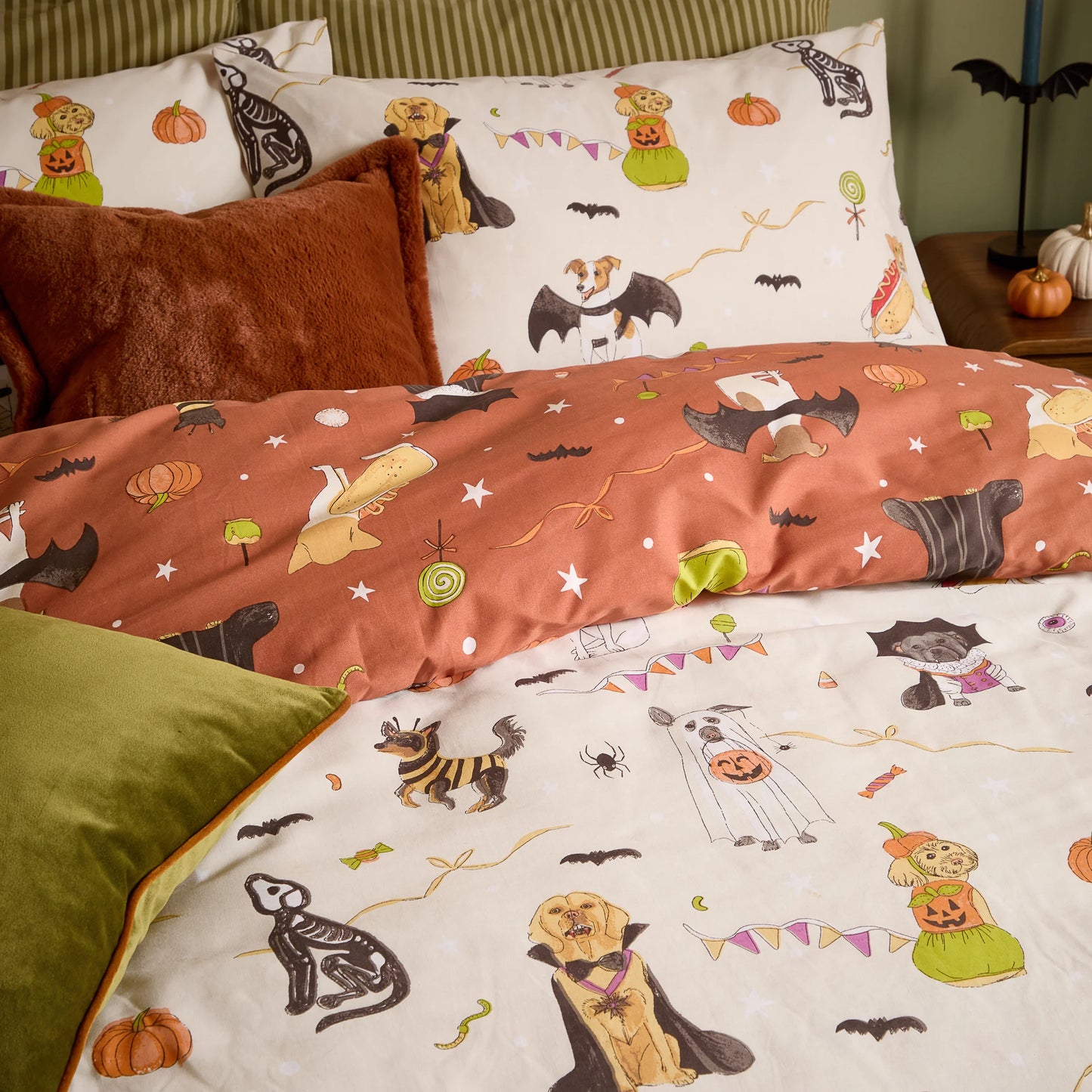 Furn Howl-O-Ween Duvet Cover Set - Multicolour