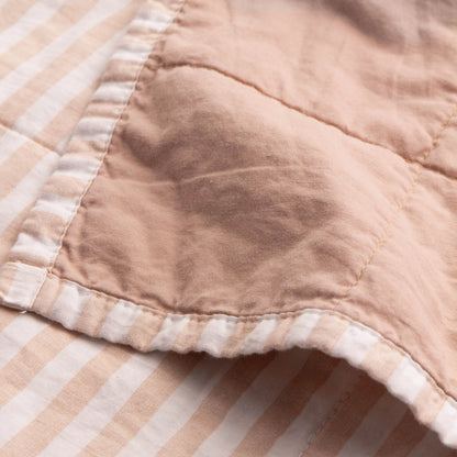 Yard Hebden Quilted Bedspread - Blush/Cotta