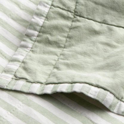 Yard Hebden Quilted Bedspread - Eucalyptus/Bay Green