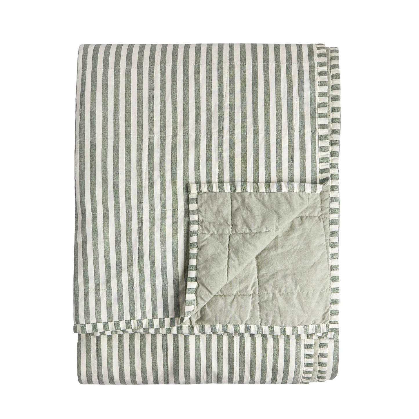 Yard Hebden Quilted Bedspread - Forest/Bay Green