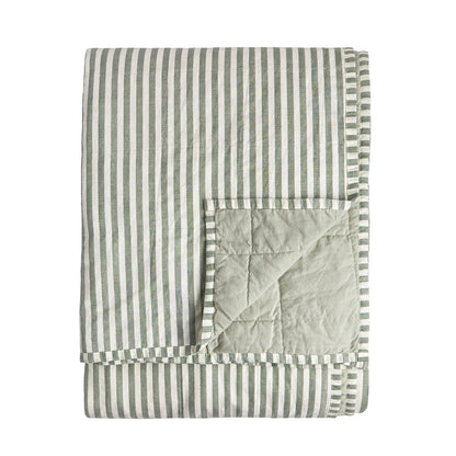 Yard Hebden Quilted Bedspread - Forest/Bay Green