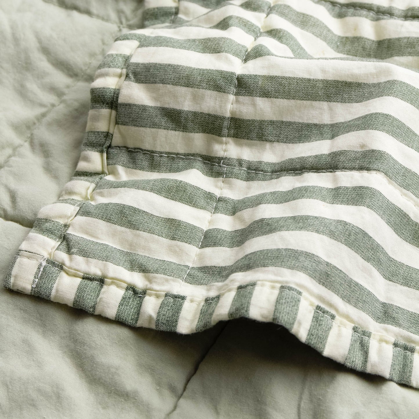Yard Hebden Quilted Bedspread - Forest/Bay Green