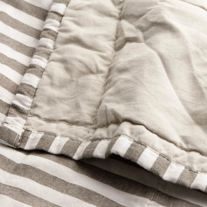 Yard Hebden Quilted Bedspread - Mole/Stone