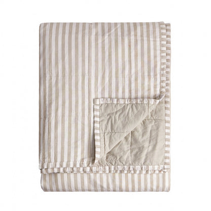 Yard Hebden Quilted Bedspread - Natural/Stone