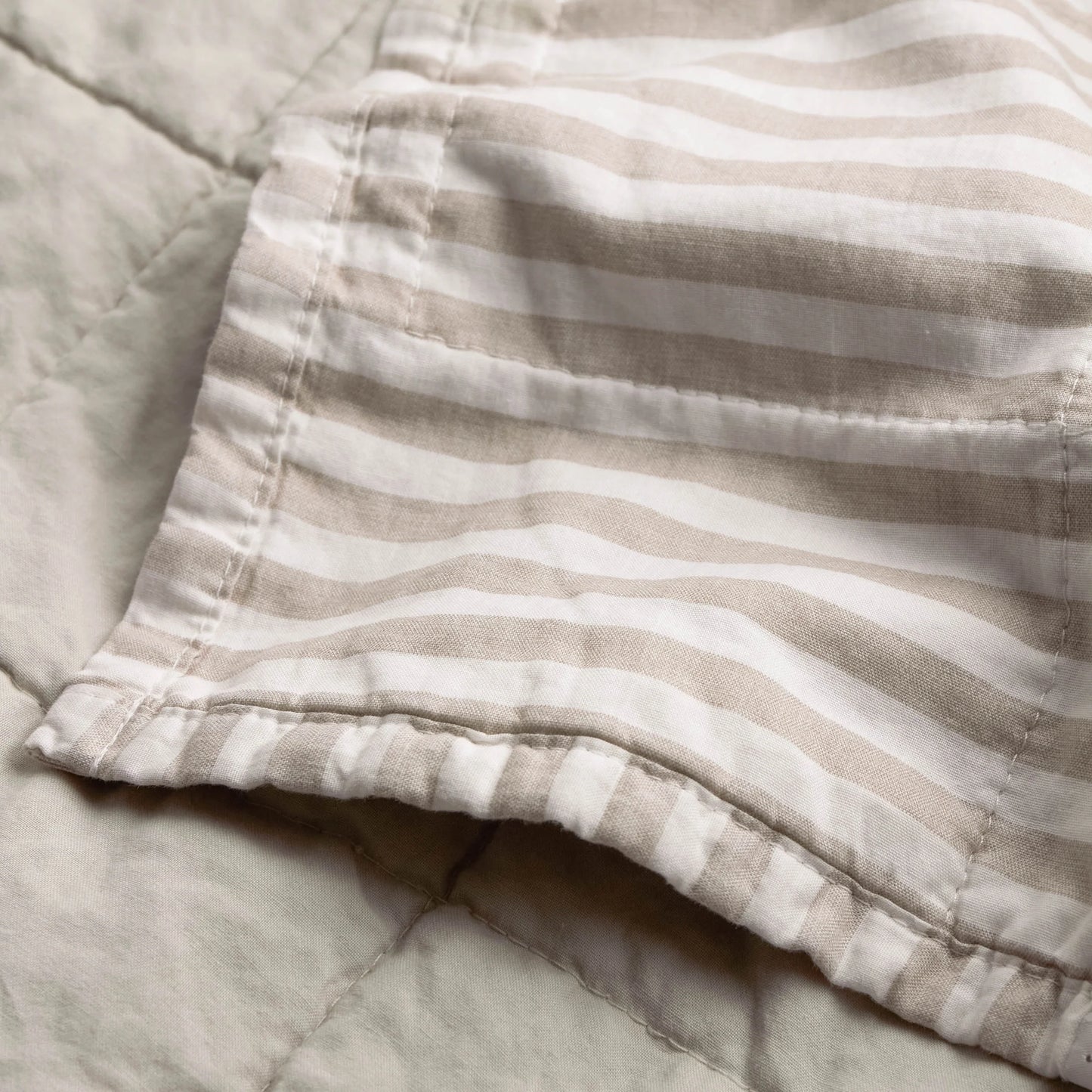 Yard Hebden Quilted Bedspread - Natural/Stone