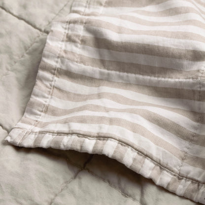 Yard Hebden Quilted Bedspread - Natural/Stone