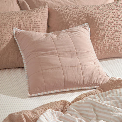 Yard Hebden Cushion - Blush/Cotta