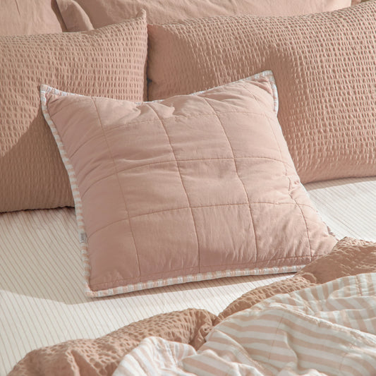 Yard Hebden Cushion - Blush/Cotta
