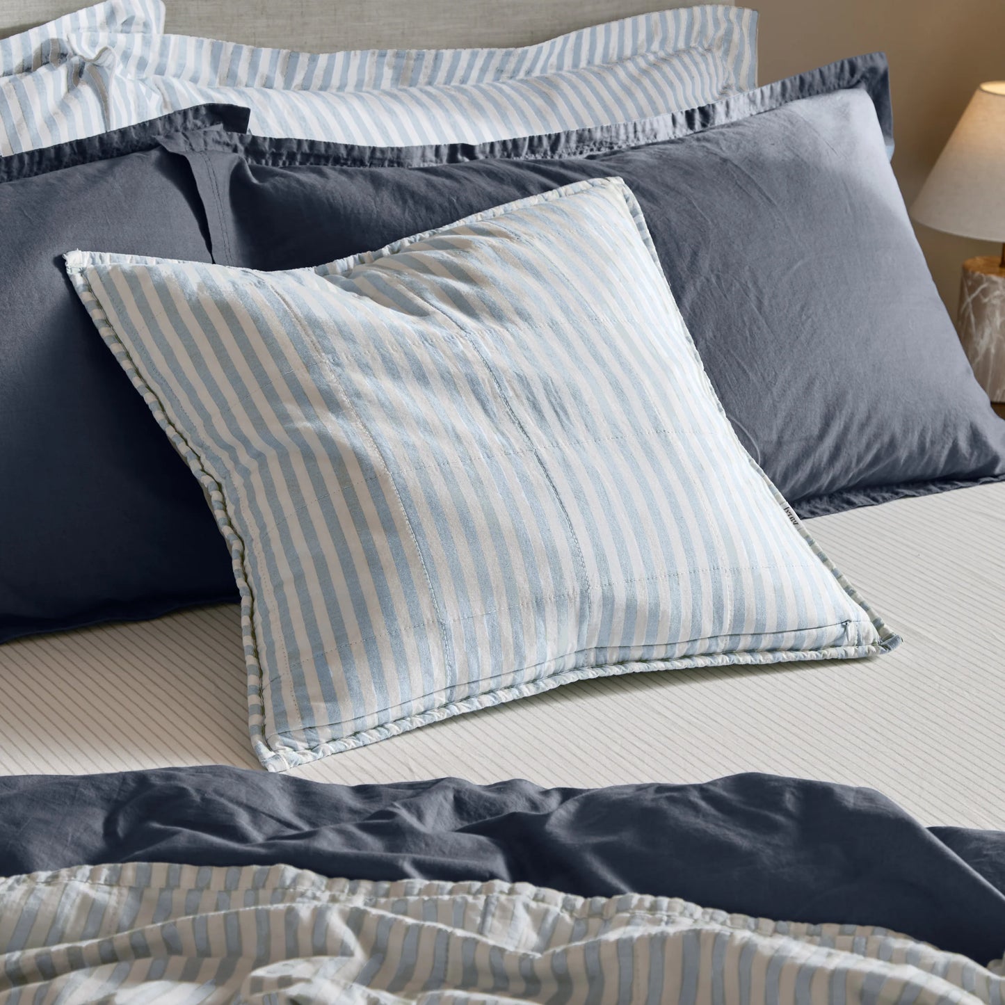 Yard Hebden Cushion - Mineral/Demin Blue