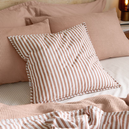 Yard Hebden Cushion - Pecan/Cotta
