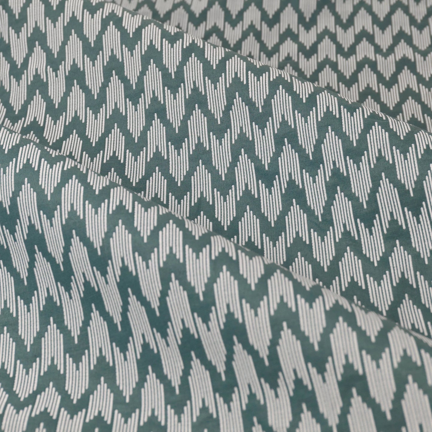 Sanderson Hutton Pencil Pleat Curtains - Blue