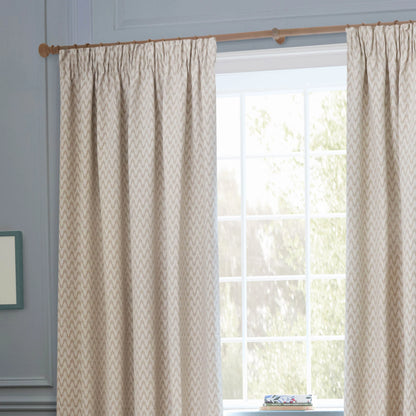 Sanderson Hutton Pencil Pleat Curtains - Linen