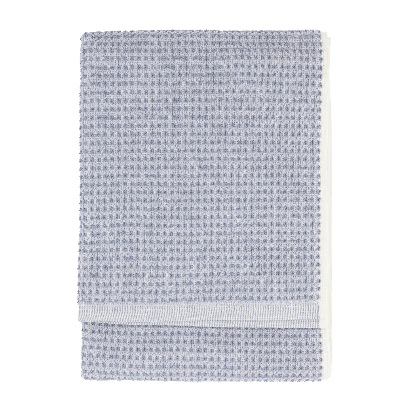 Yard Hebden Waffle Bath Towels - Denim Blue