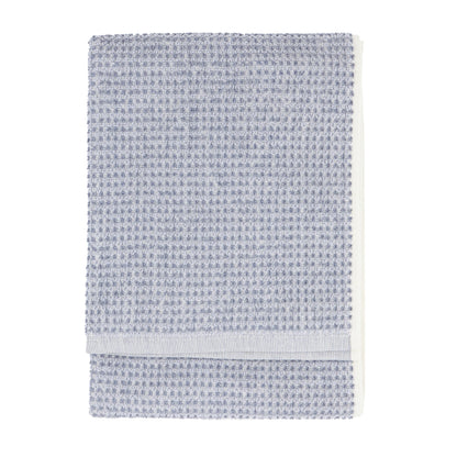 Yard Hebden Waffle Bath Towels - Denim Blue