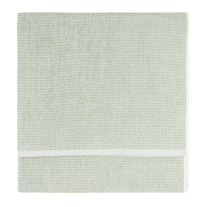 Yard Hebden Waffle Bath Towels - Bay Green
