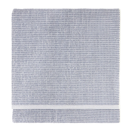 Yard Hebden Waffle Bath Towels - Denim Blue