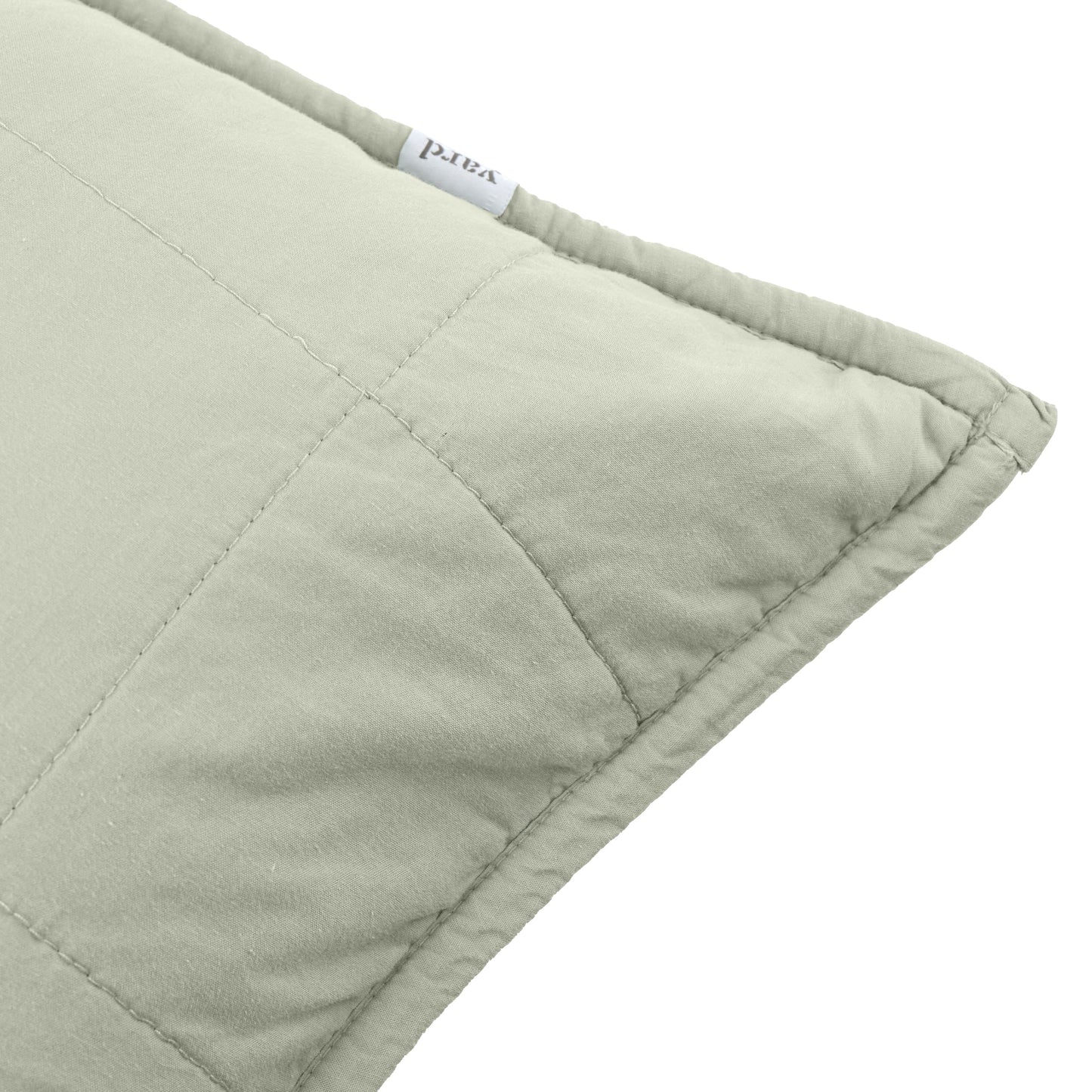 Yard Hebden Washed Cotton Cushion - Bay Green