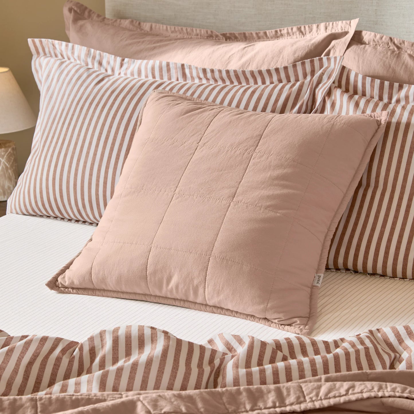 Yard Hebden Washed Cotton Cushion - Cotta