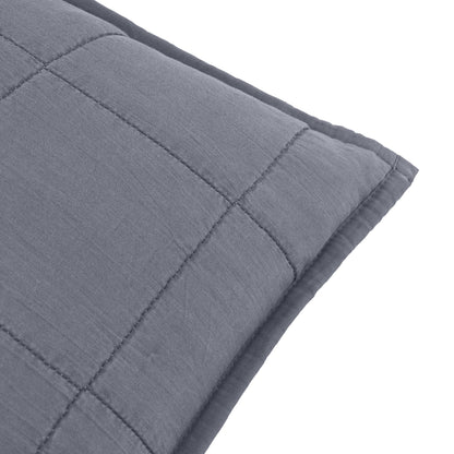 Yard Hebden Washed Cotton Cushion - Denim Blue