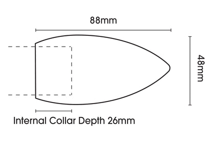 Hallis Neo Bullet 35mm Metal Curtain Pole - Stainless Steel