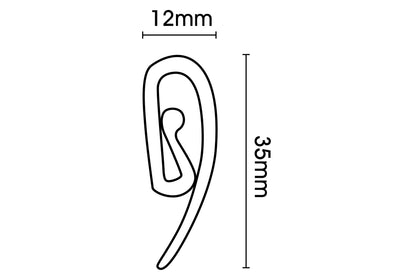 Hallis Deluxe Plastic Curtain Hooks (Pack of 30)
