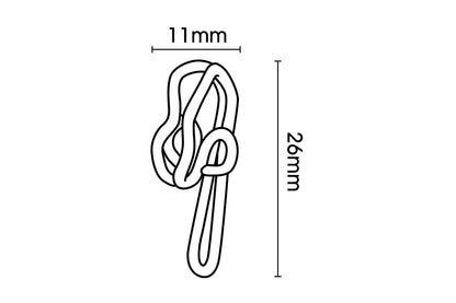Hallis Brass Plated Metal Curtain Hooks (Pack of 30)