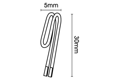 Hallis Steel/Zinc Box & Pinch Pleat Metal Curtain Hooks (Pack of 30)