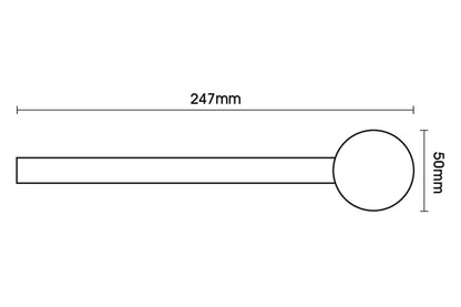 Hallis Artisan Cannon 12mm/16mm Wrought Iron Double Metal Curtain Pole - Black