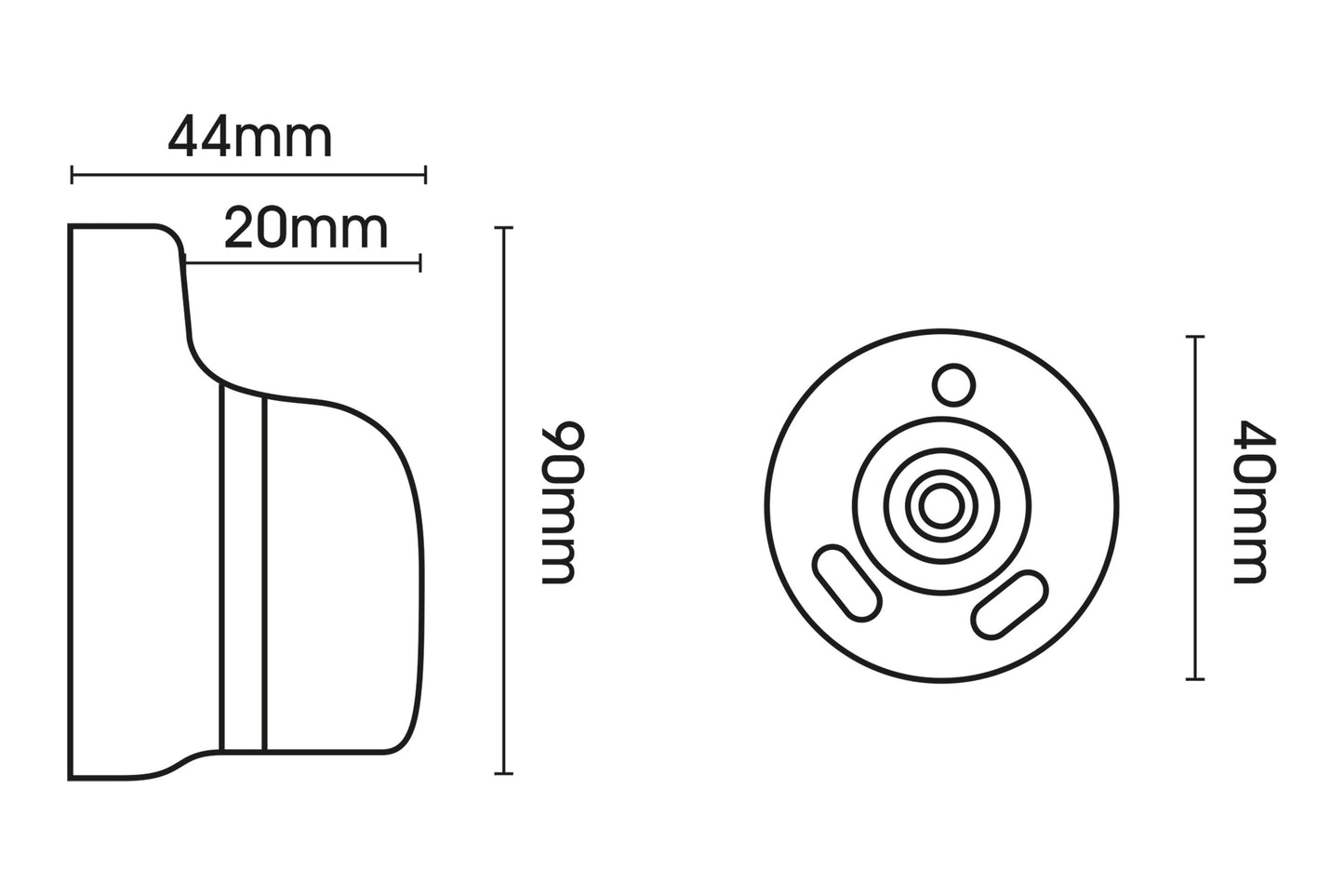 Hallis Ashbridge 45mm Wooden Curtain Pole Recess Bracket - Heritage Grey