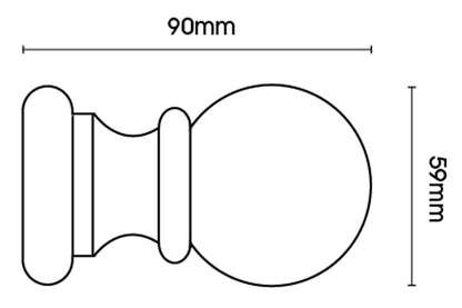 Hallis Unfinished 35mm Wooden Curtain Pole