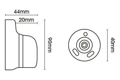 Hallis Museum 45mm Wooden Curtain Pole Recess Bracket - Satin Pewter