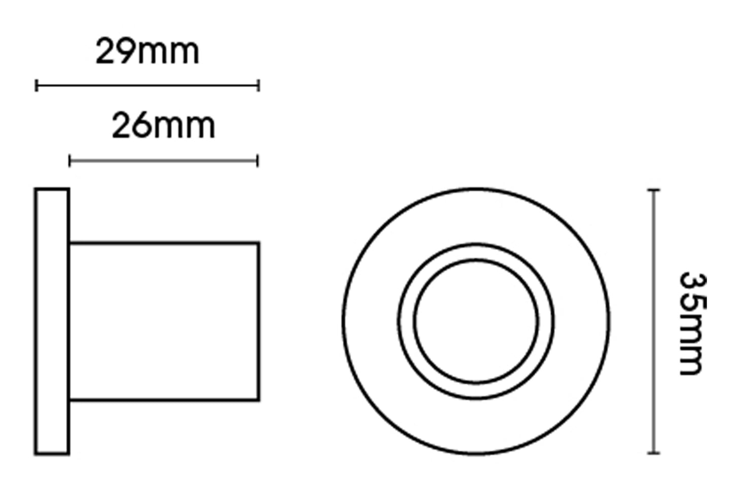Hallis Neo 19mm Metal Curtain Pole Recess Brackets (Pair) - Chrome