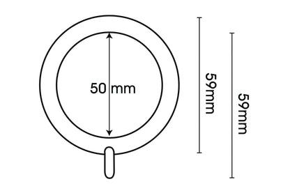 Hallis Neo Bullet 35mm Metal Curtain Pole - Stainless Steel